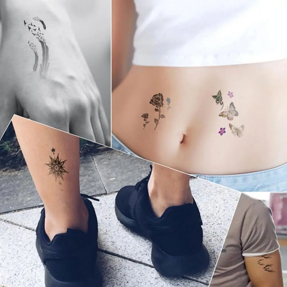 60 шт./компл. водонепроницаемые наклейки для татуировок мужчин женский боди-арт