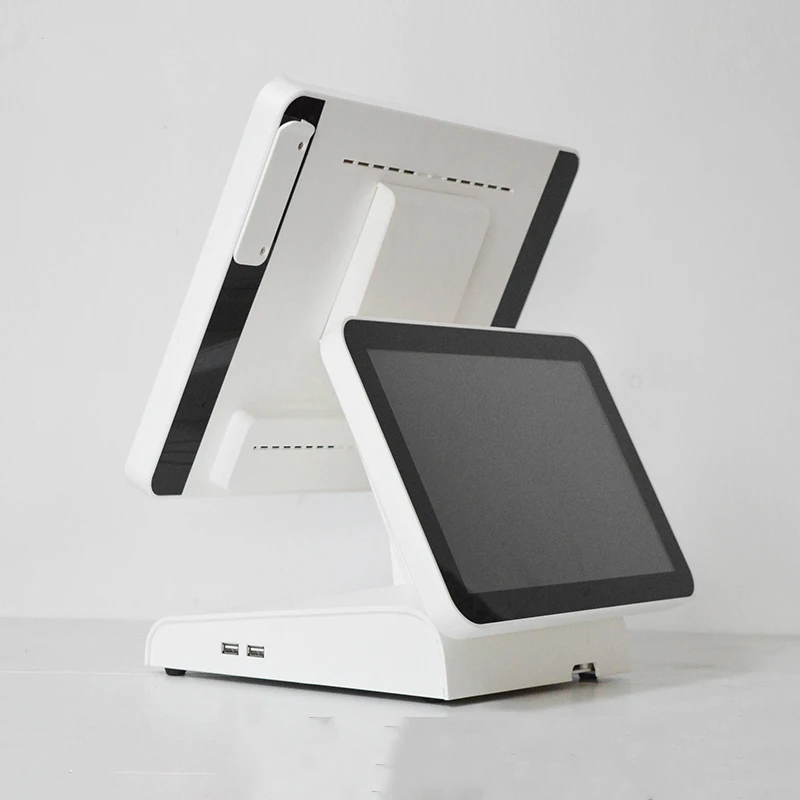 PC cash register EPOS pos machine dual screen display poa all in one 15 inch terminal for retail supermarket hardware | Компьютеры и