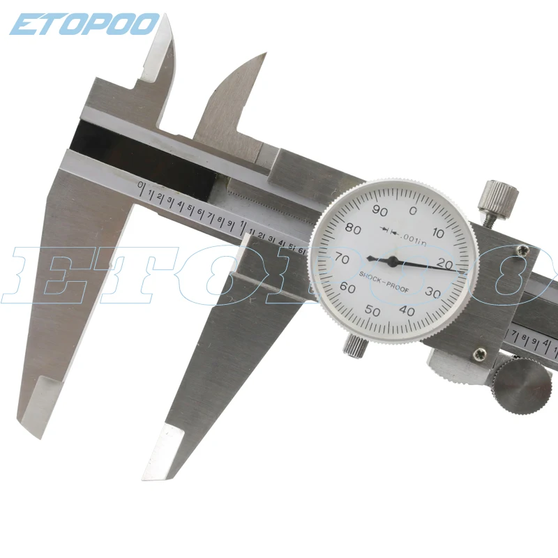 0-300mm 12inch Dial calipers 0.01mm High precision stainless steel vernier with table caliper 0..001&quot dial gauge | Инструменты