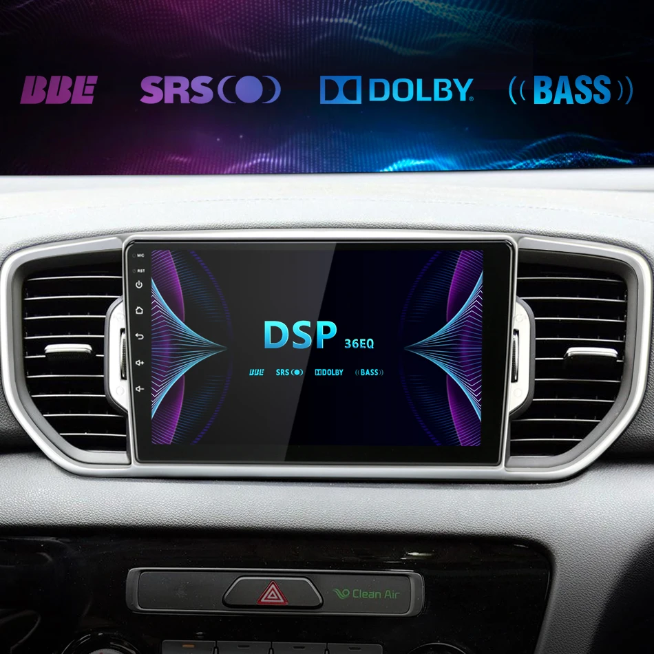 " 2 DIN Android Автомагнитола для KIA Sportage 4 QL KX5- RDS DSP Авто Аудио 2 ГБ+ 32 ГБ сенсорный экран gps навигатор+ рамка