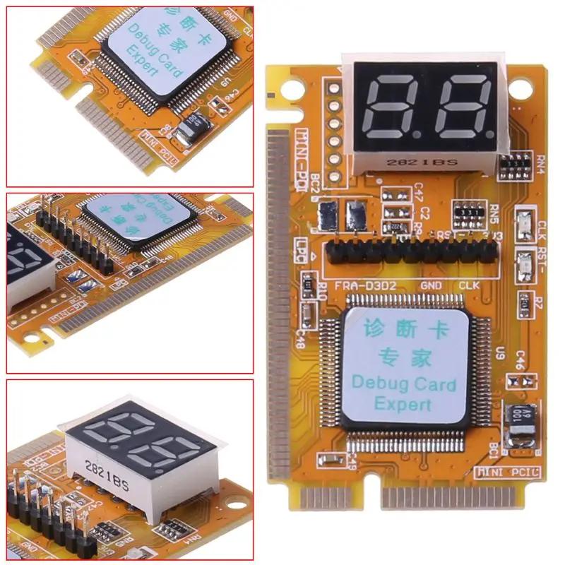 Мини анализатор компьютерных ноутбуков 3 в 1 PCI/PCI E/LPC тестовый модуль