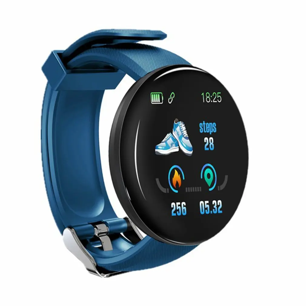 

D18 Round Screen Color Screen Bracelet Sports Pedometer Sleep Monitoring Heart Rate Multifunctional Sports Watch