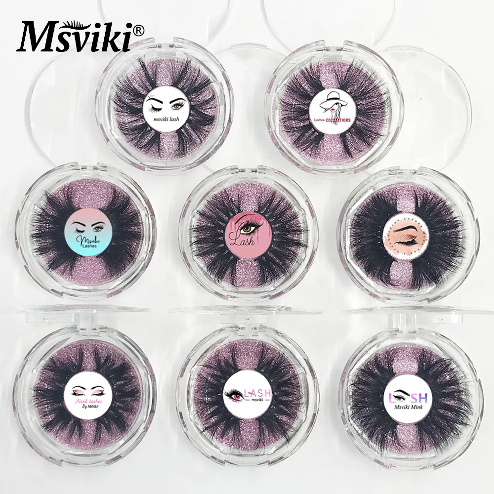 Оптовая продажа ресниц с фокусным расстоянием 25 мм 5D ресницы серо коричневого