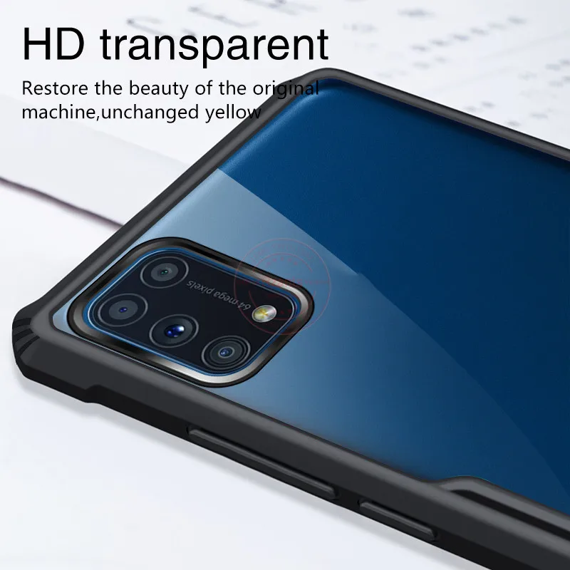 

Rzants For Samsung Galaxy M31S M31 M30S M21 Galaxy M51 Case Hard [Blade] Shockproof Slim Crystal Clear Cover funda Casing