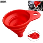 Складная силиконовая воронка, Универсальный складной мойщик для двигателя, масла, топлива, бензина, дизельного двигателя, замены жидкости для автомобиля, бензина