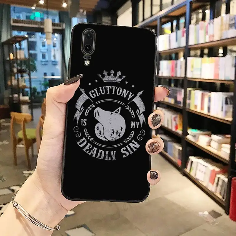 

Anime Black Seven Deadly Sins art Phone Case For Huawei honor Mate P 10 20 30 40 Pro 10i 9 10 20 8 x Lite