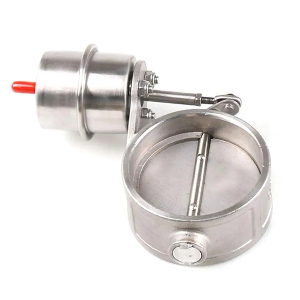 

51/63mm/76mm Metal Exhaust Control Valves Vacuum Actuator Closed Style Downpipe Car Exhaust Accessories