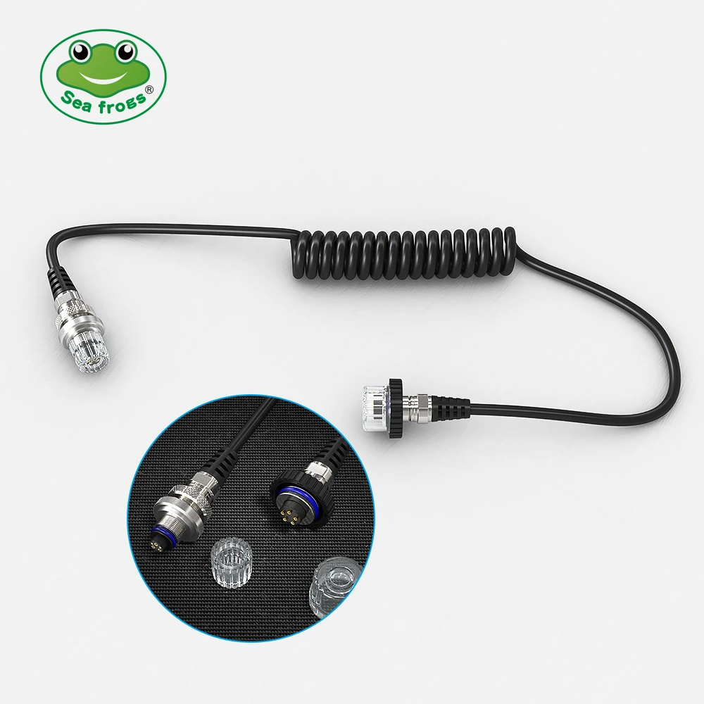 

Sea frogs diving waterproof shell flashlight connection line 5 pin synchronous lightning conductor cable data line