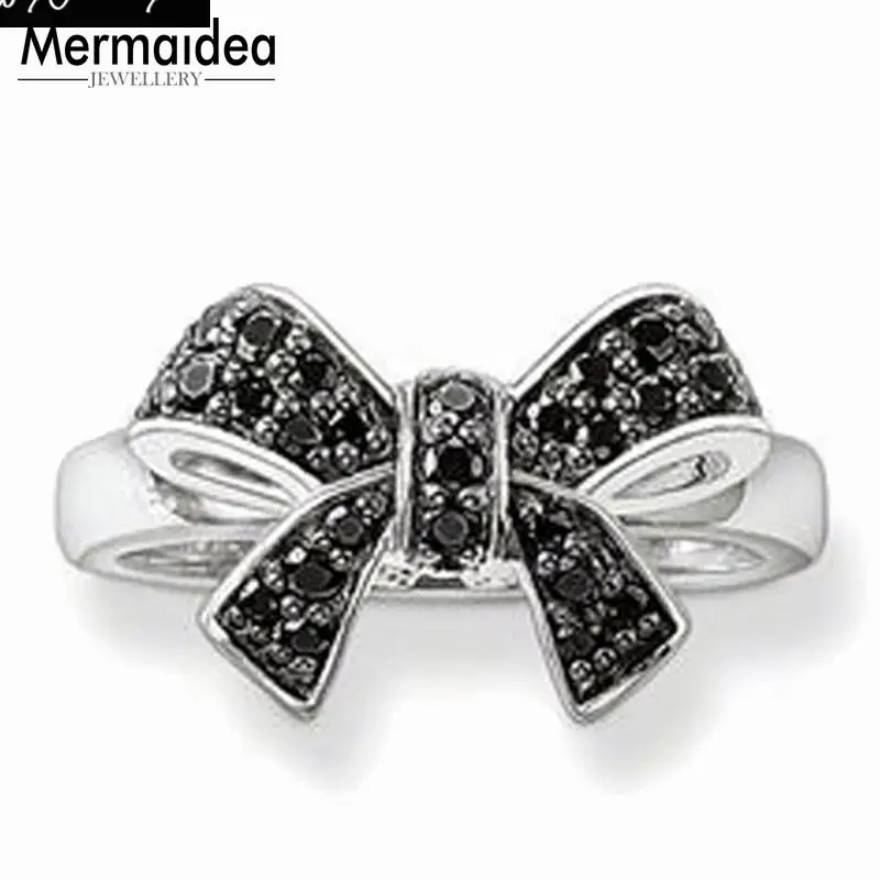 Кольцо с черным бантом и ювелирные изделия для души хорошие женщин подарок 2020