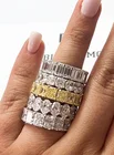 Женское кольцо из серебра 925 пробы с искусственным бриллиантом
