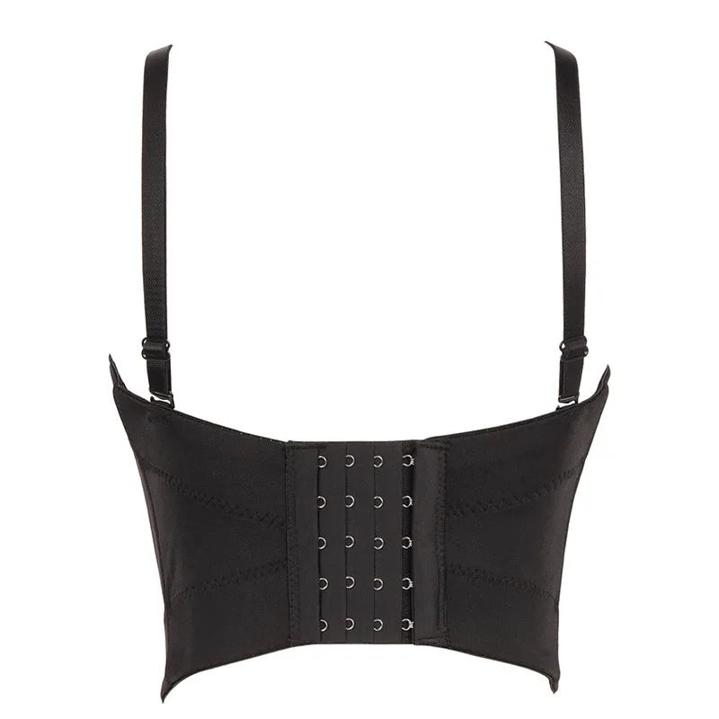Fashion Spaghetti Strap Cropped Tops Vintage Backless Black Cami Top Party Club Celebrity Vest Caims Beading Bra