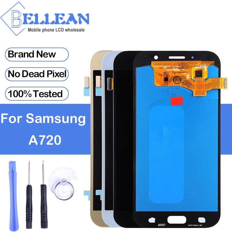 Продвижение Dinamico A7 дисплей для Samsung Galaxy A7 A720 ЖК дисплей A720F дисплей с кодирующий преобразователь сенсорного экрана в сборе