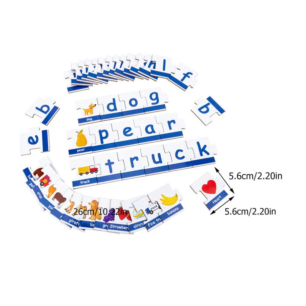 

1 Box English Letter Matching Cards Matching Letter Game Set Educational