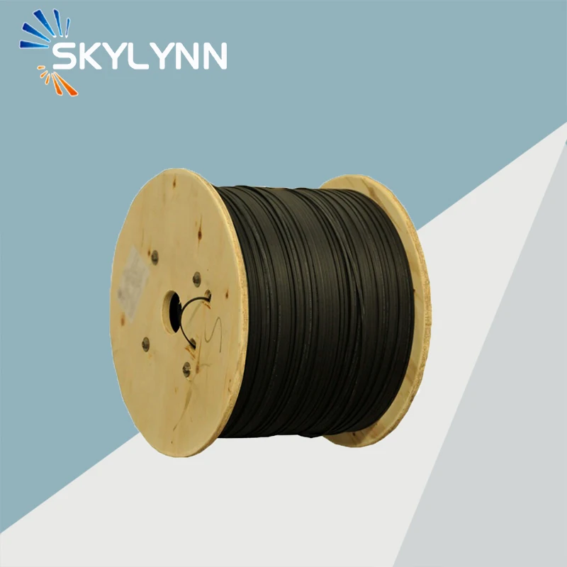 

1KM Single Mode G652D/G657A1/G657A2 Single Core FTTH Fiber Optic Indoor Drop Cable with Steel Wire Strength Member LSZH Jacket