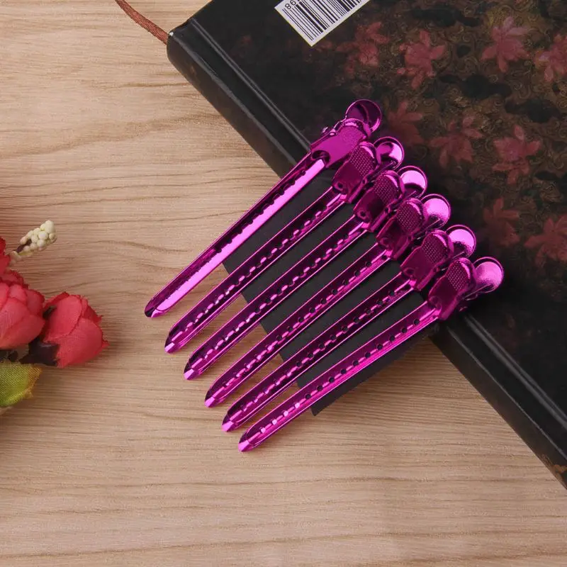 

12Pcs/Set Metal Duck Mouth Hair Clips Hairdressing Salon Clamps Styling Tools