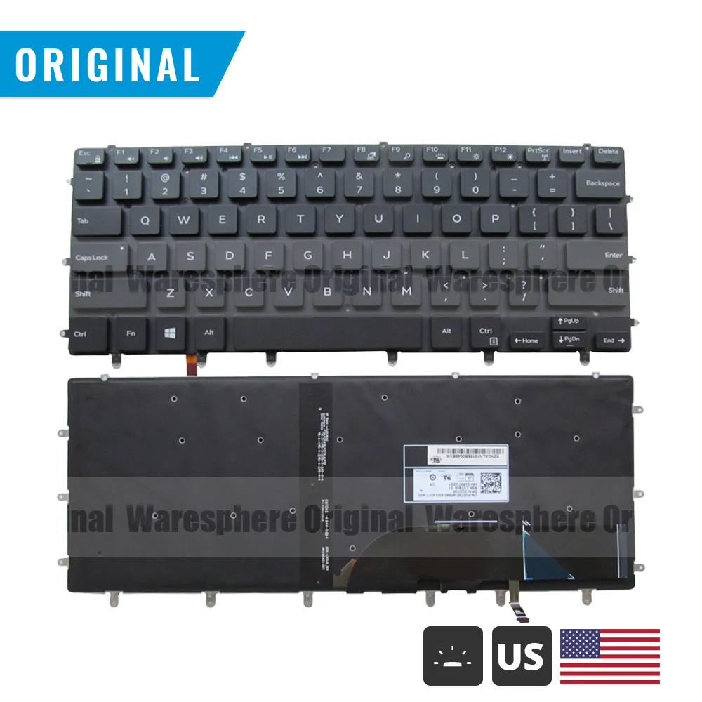 Клавиатура с подсветкой для Dell XPS 15 9550 WDHC2 0WDHC2 0GDT9F GDT9F 9Z.NCALN.201 US|keyboard for dell|dell keyboard