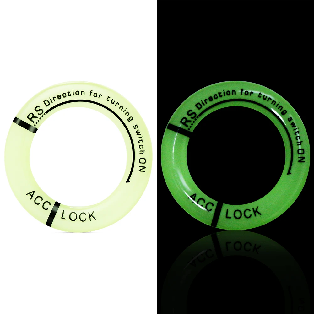 Автомобильный брелок наклейка на светящаяся зажигание крышка переключателя для