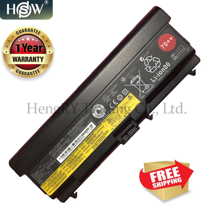 11 1 В 94WH 9 ячеек 70 ++ Новый аккумулятор для ноутбука Lenovo thinkpad SL430 W530 45N1006 45N1007 T430 T530i T410