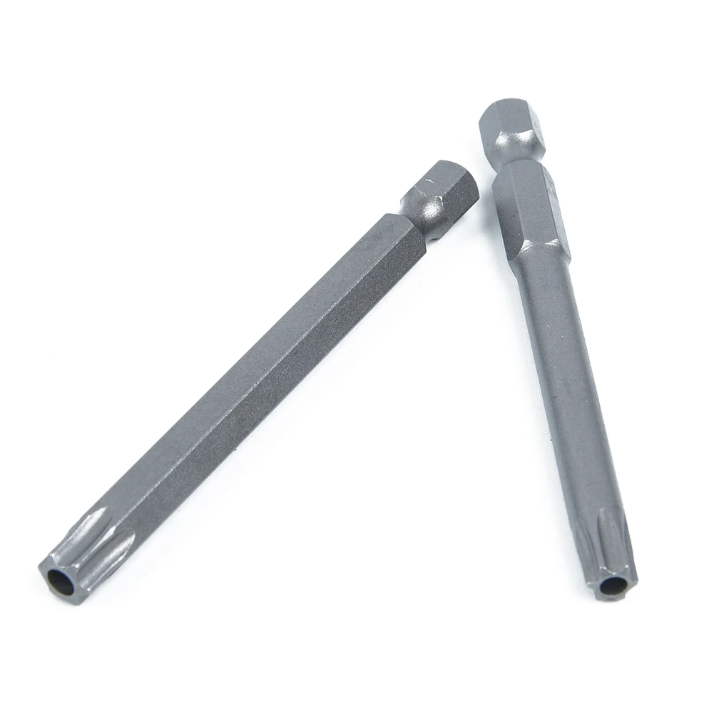 

11pcs 75mm S2 Steel HexTorx Screwdriver Bits Set Hand Tools Screw Driver Kit Security Bit Set Torx Flat Head 1/4" Hex Driver Bit