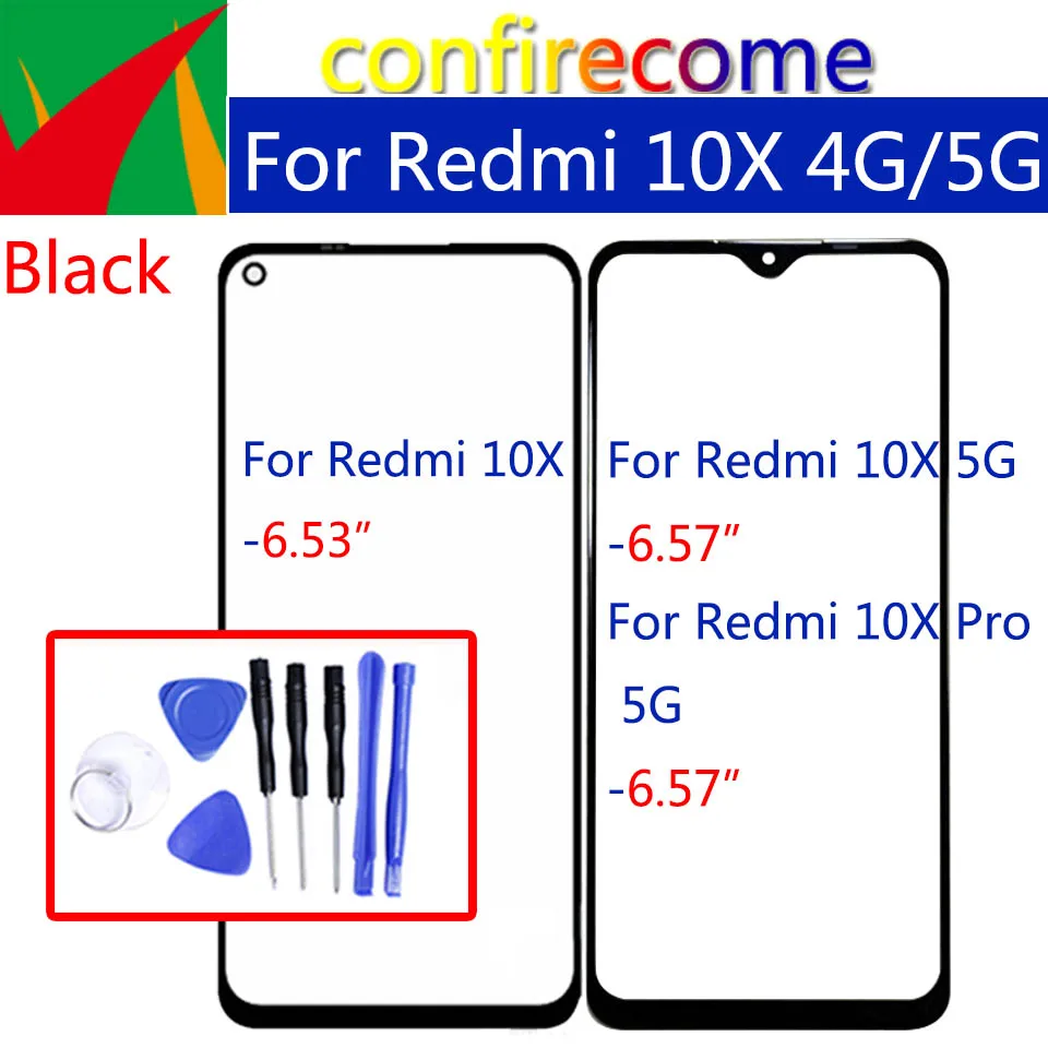 Сменное переднее Сенсорное ЖК стекло для Xiaomi Redmi 10X Pro 4G 5G|Сенсорные панели