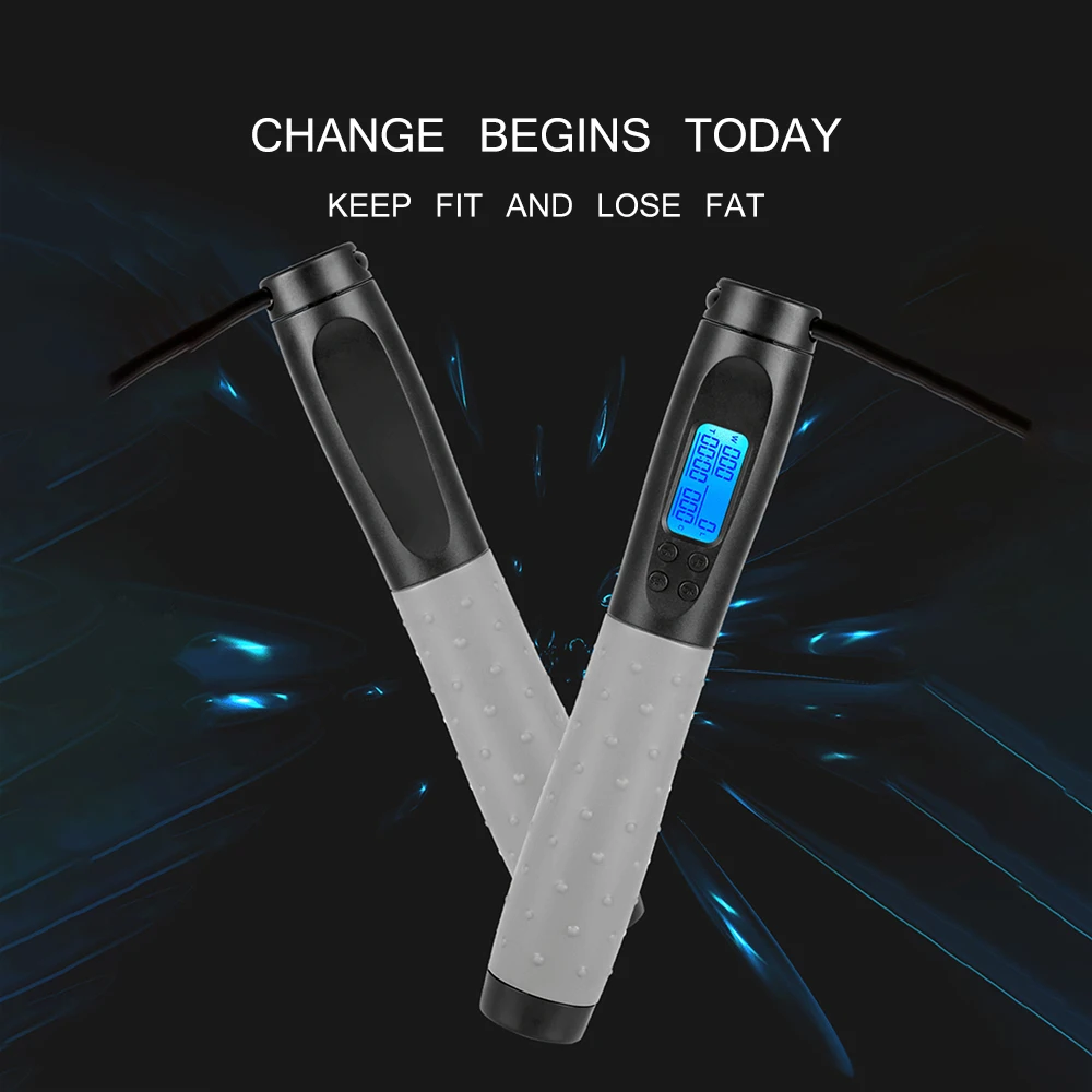 

Electronic Jump Rope Digital Counter For Indoor/Outdoor Fitness Training Boxing 3M Adjustable Calorie Skipping Rope Workout