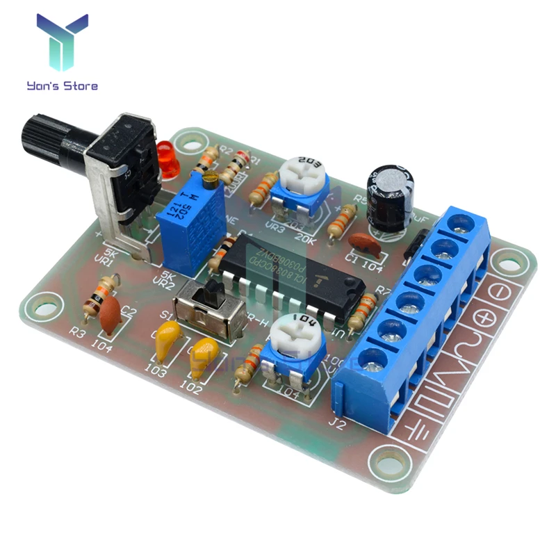 

ICL8038 Monolithic Function Signal Generator Module Sine Square Triangle Welded DIY Kit Sine Square Triangle Finished Product