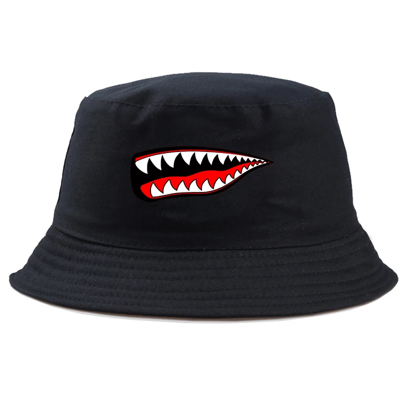 

Shark Mouth fashion baseball cap peaked cap fisherman hat sports outdoor sunshade breathable striped elastic women/men's cap