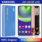 100% оригинальный 6,5 ''дисплей для Samsung Galaxy A51 LCD A515 A515F A515FDS A515FD сенсорный экран с рамкой дигитайзер в сборе