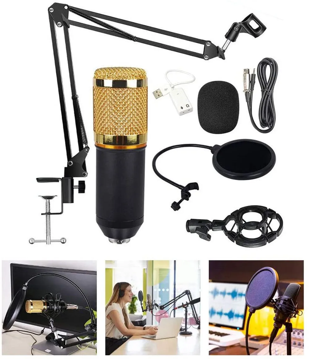 Микрофон BM 800 для караоке BM800 Студийный конденсаторный микрофон KTV радиовещания