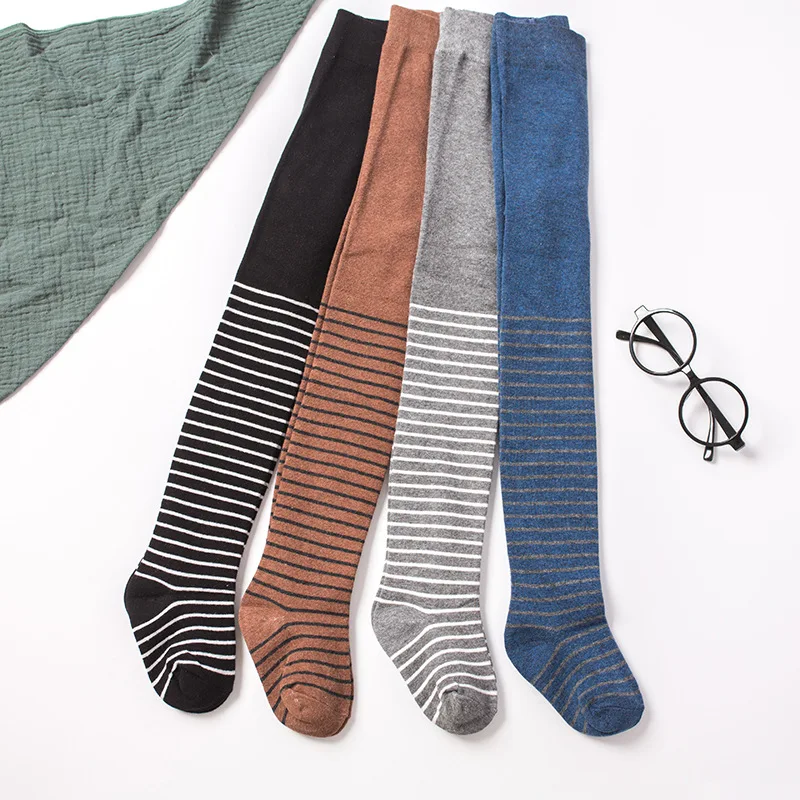 

Kids Girl Elastic Striped Pantyhose Fashion Tights Casual Warm Stockings Baby Toddler Girls Winter Clothes Pantyhose Tights