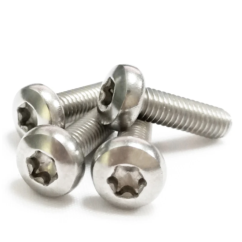 

Stainless Steel A2 Round Head Torx Screw M5 M6 M8 SUS304 Six lobe Security head screws GB2672
