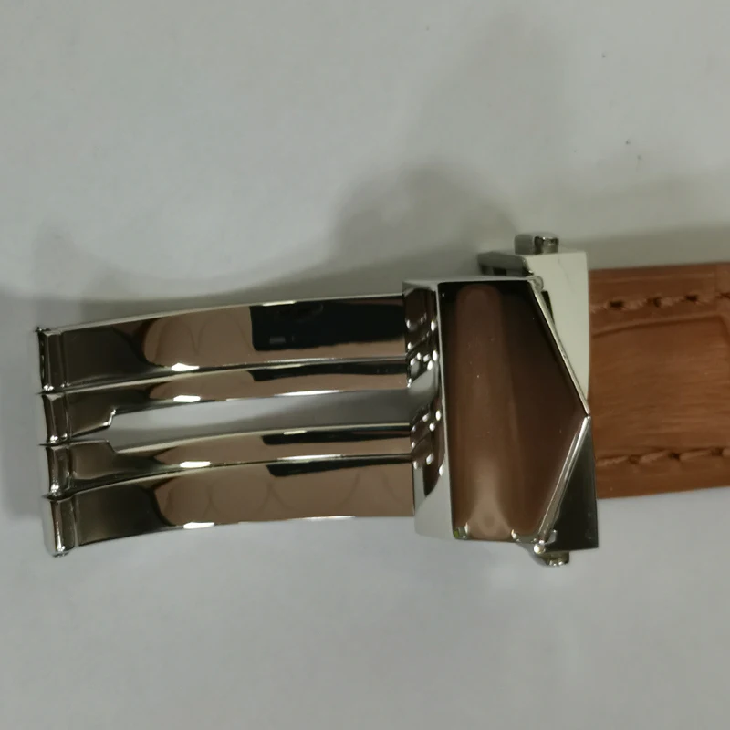 Мужские Водонепроницаемые механические часы с сапфировым стеклом и кожаным