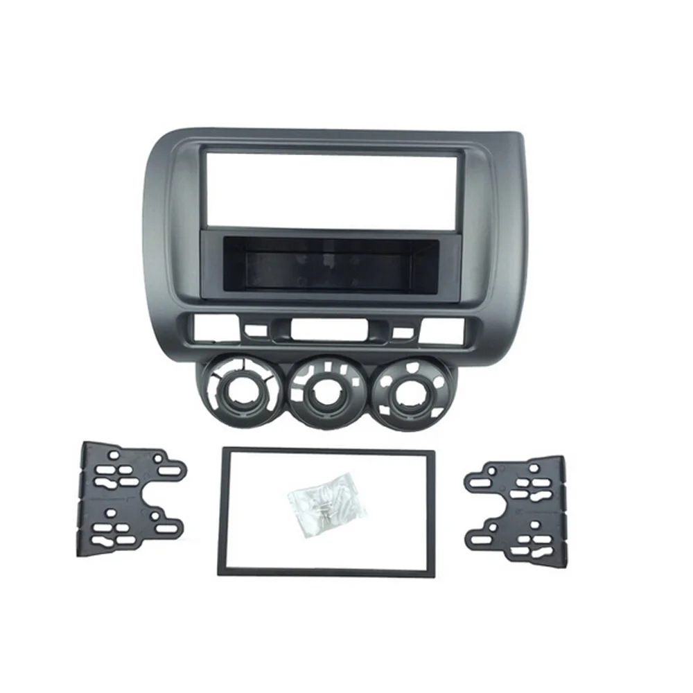 LHD One Din Fascia ДЛЯ Honda Jazz City ручной кондиционер DVD CD радио стереопанель комплект для