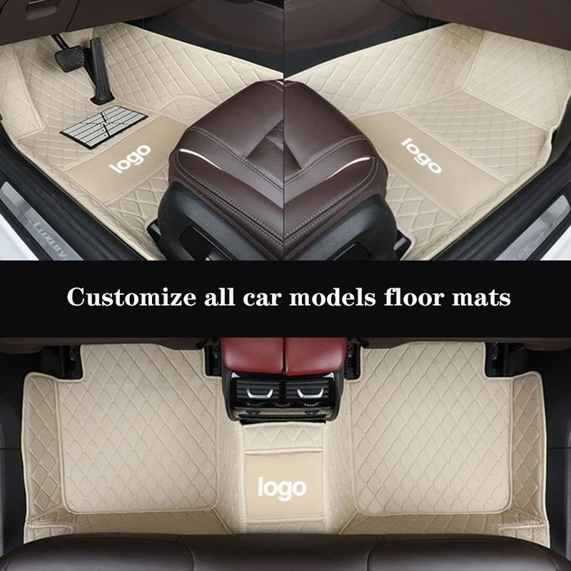 

Автомобильный напольный коврик с логотипом под заказ для Audi A4 Avant B5 B6 B7 B8 B9 A1 A2 A3 Sportback A5 Sportback A6 A6l A7 A8, автомобильные аксессуары, коврики