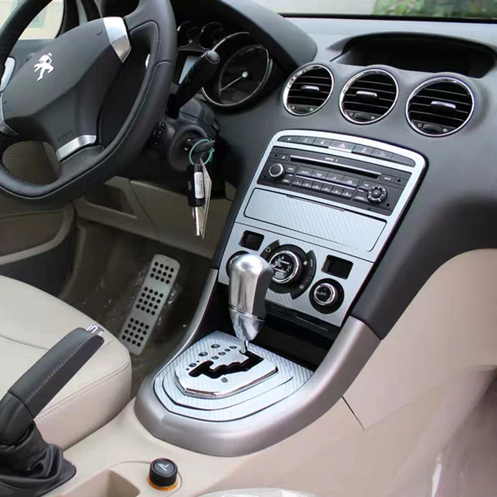 Для Peugeot 408 2010 2013 интерьерная Центральная панель управления дверная ручка 3D/5D