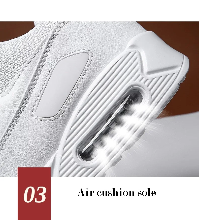 Women's sneakers fashion casual running shoes gym shoes light breathable comfort outdoor air cushion couple jogging shoes 35-44