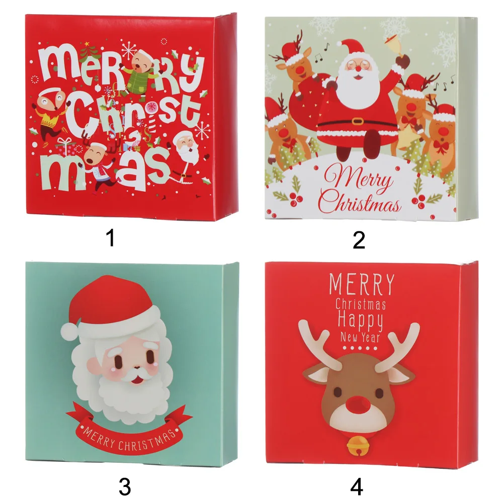 Рождественские конфеты хранения коробка подарка шоколада Обёрточная бумага