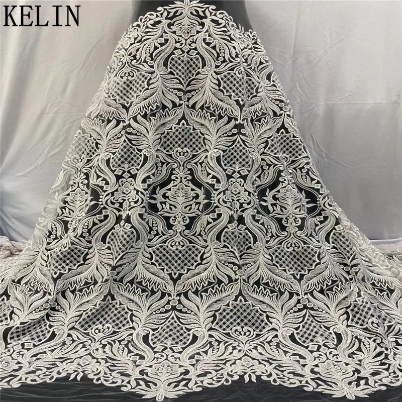 

Роскошная вышивка с блестками, французское Сетчатое кружево, новейшие Африканские кружева ручной работы, бисерное платье, тюль, сетчатая кр...