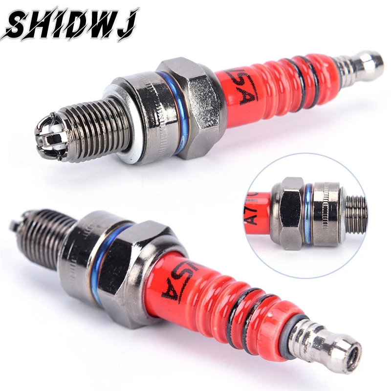 

1pcs Car Repair Spark Plug High Performance 3-Electrode For GY6 Scooter Auto Car Motorcycle Spark Plug Accessories