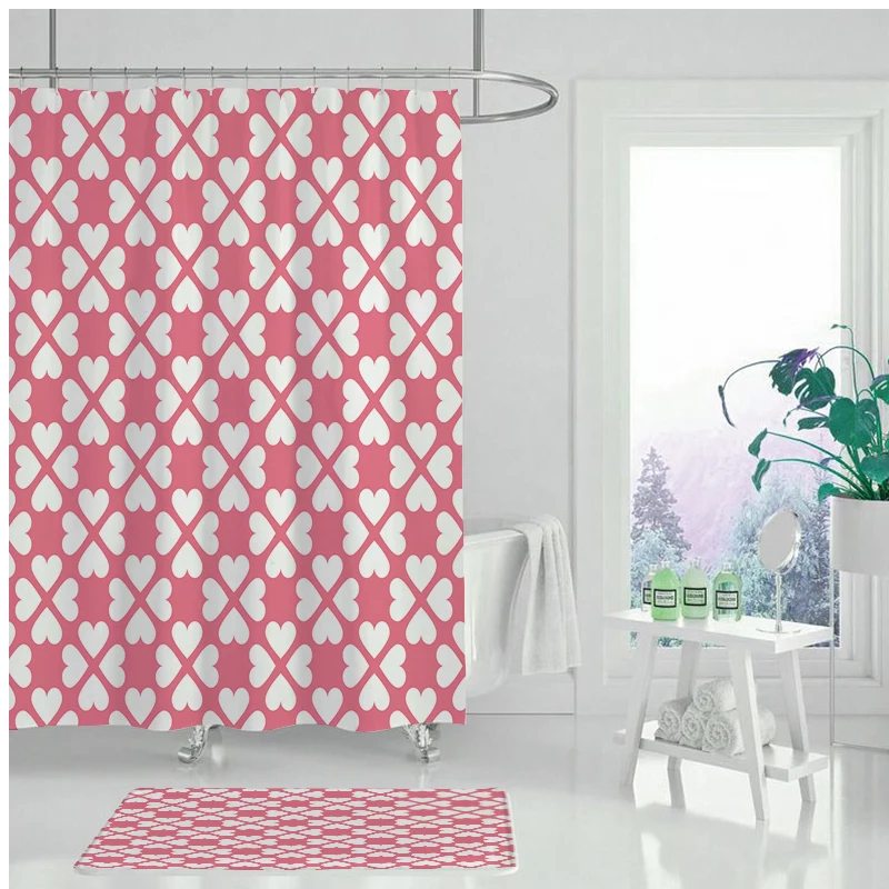 Классическая Водонепроницаемая занавеска для душа из полиэстера с