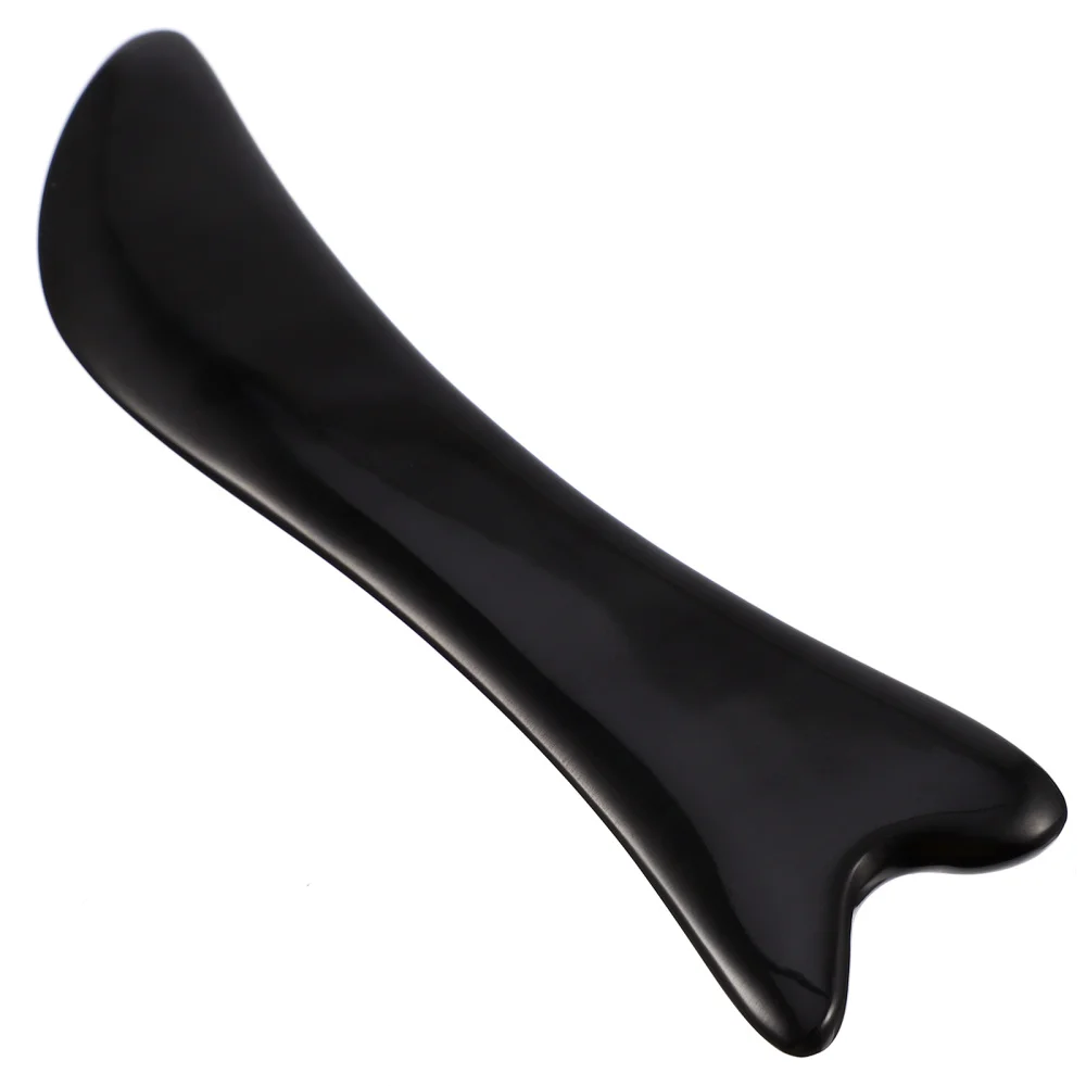 

1pc Facial Scraping Board Buffalo Horn Guasha Plate Beauty Tool
