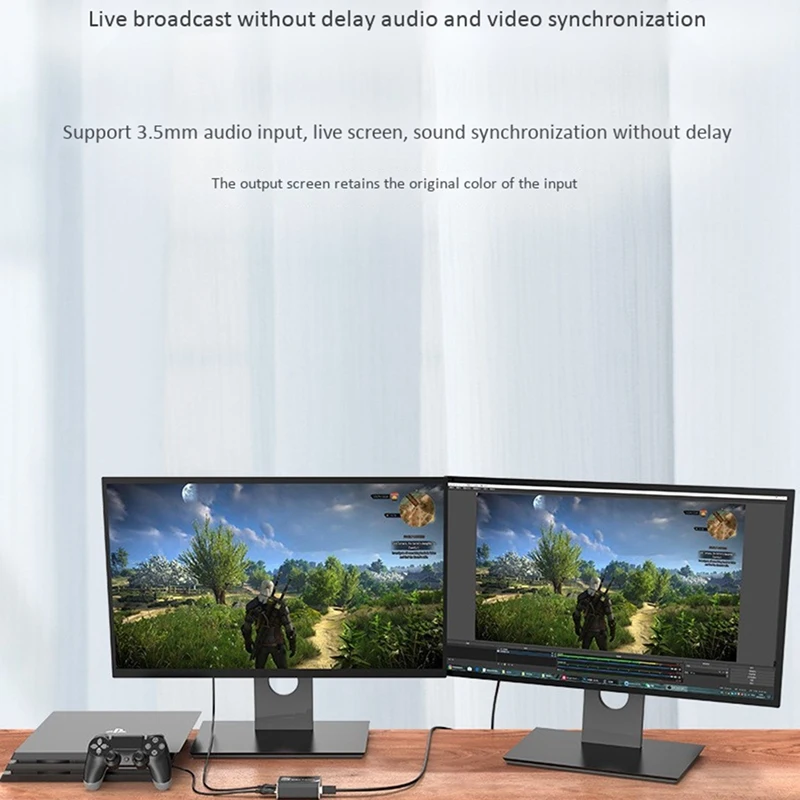 

HDMI1.4 Video Capture Card HDMI to USB 2.0 4K HD Video Recording Game, Live Broadcast