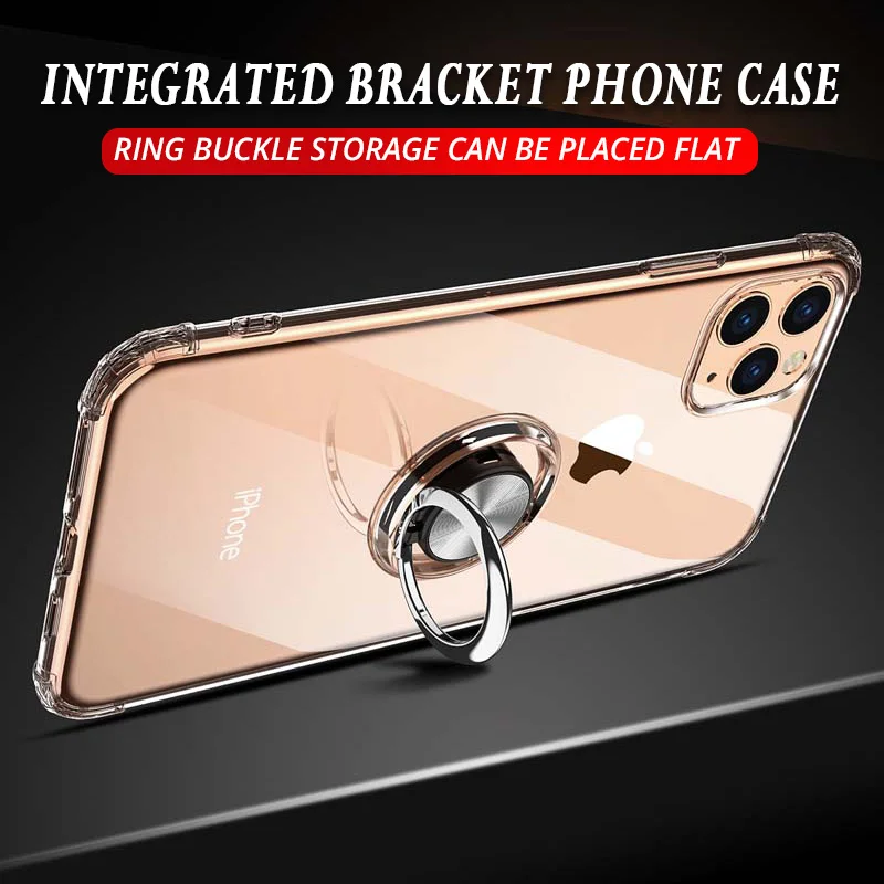 XSDTS Прозрачный 3D противоударный чехол для iPhone 11 Pro XS Max X XR 8 7 6 6S Plus Магнитный