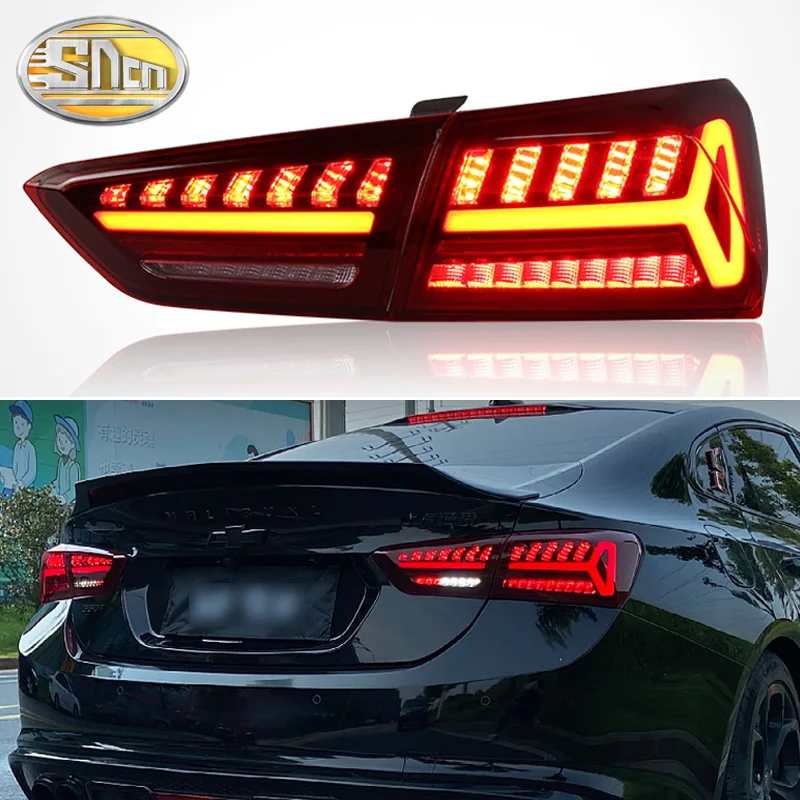

Автомобильный светодиодный задний фонарь, задний фонарь для Chevrolet Malibu 2016-2021, светодиодный задний ходовой фонарь + тормоз + задний + Динамичес...