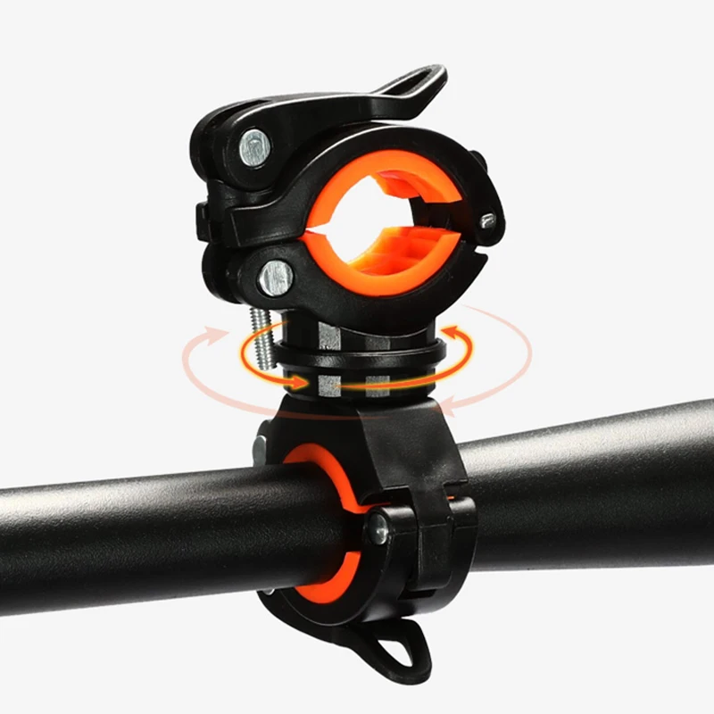 360 Degree Rotatable Bicycle Flashlight Holder Bike Lantern Mount Stand Bracket Clamp Quick Release LED Torch Lamp Clip Grip | Лампы и