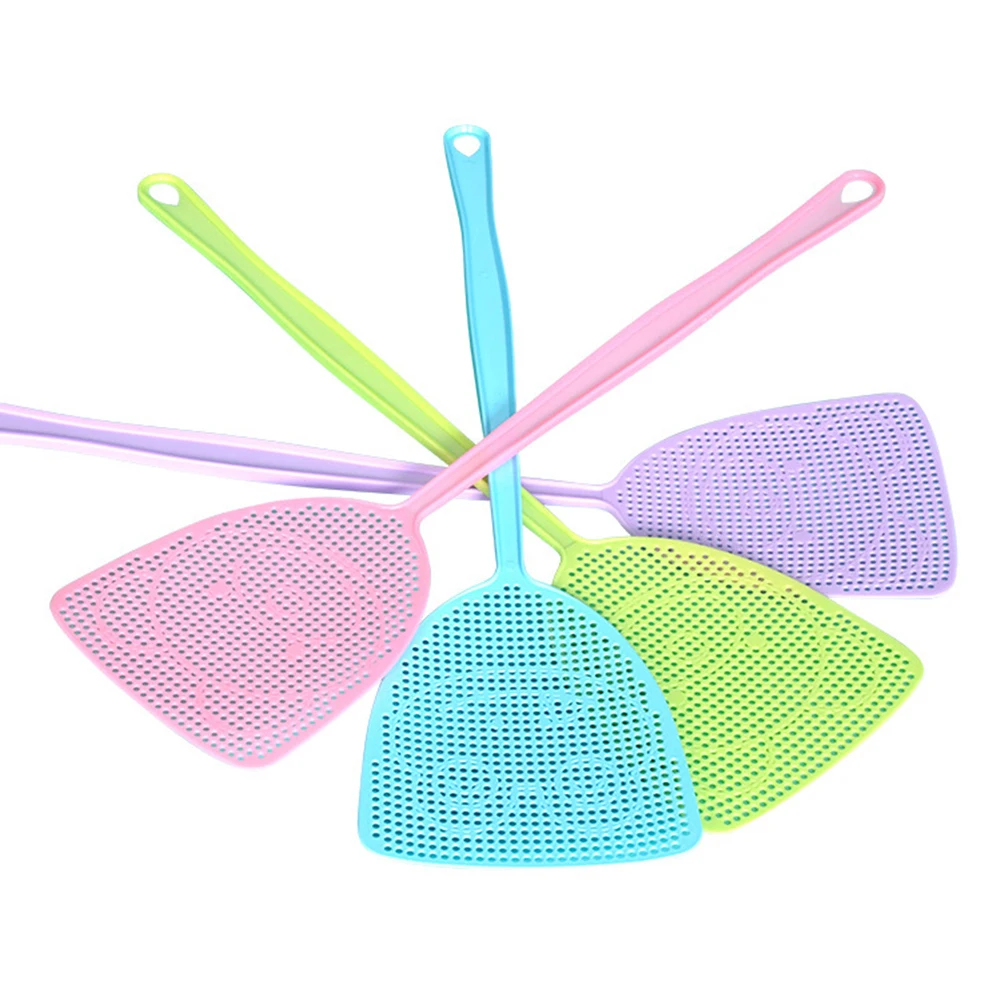 Гибкая пластиковая мухобойка с длинной ручкой средство для борьбы вредителями