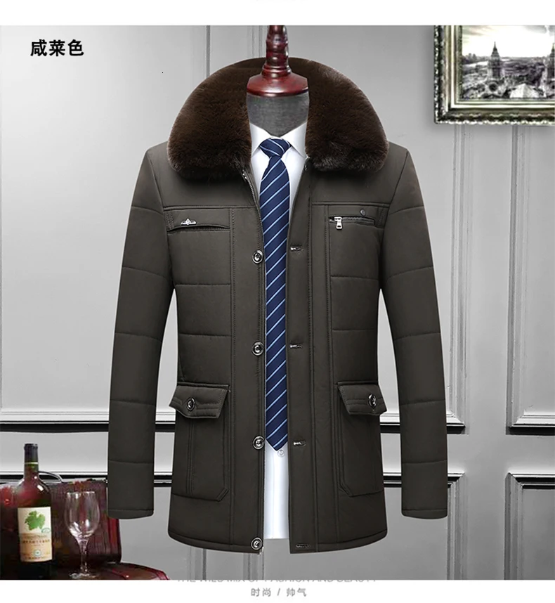 Плюс 8XL 6XL 5XL стиль зимнее мужское теплое пальто из плотного флиса модные длинные куртки Мужская брендовая одежда мужское пальто с меховым воротником