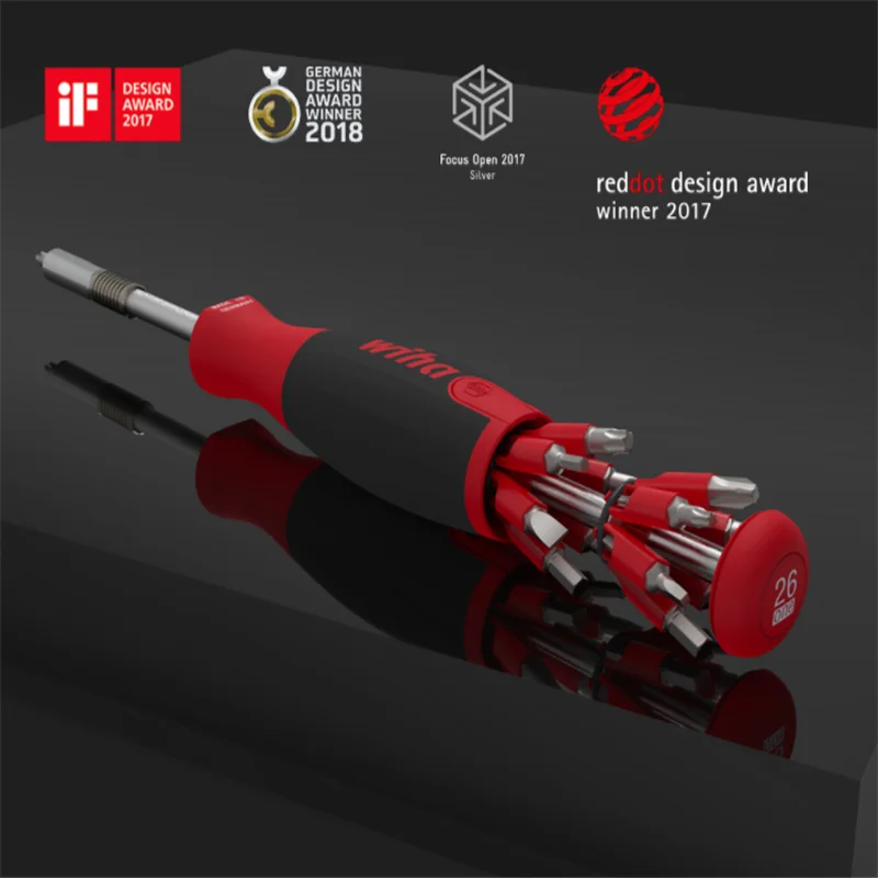 

Набор отверток 26 в 1 Xiaomi Wiha, комплект прецизионных двухсторонних бит из хромованадиевой стали со скрытым дизайном