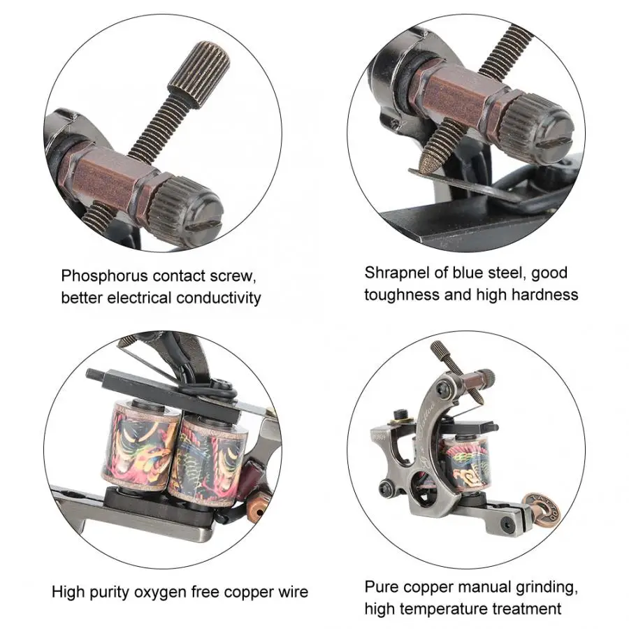 2шт профессиональная катушка тату машина для подводки шейдера красоты тело