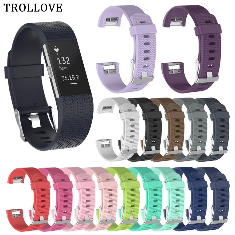 Запасной ремешок мягкий силиконовый для Fitbit Charge 2|Ремешки часов| |